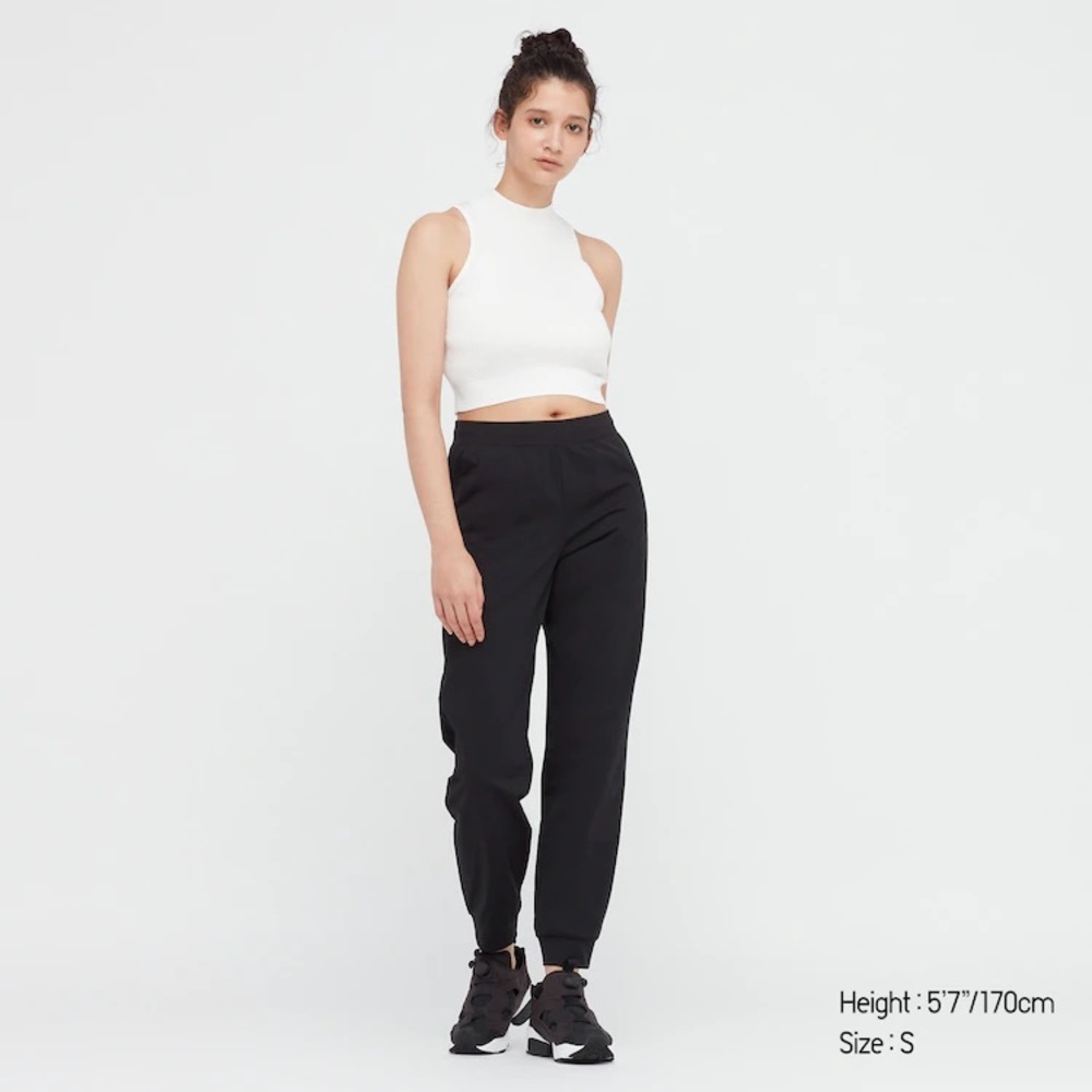 Ribbed Mock Neck Sleeveless Cropped Top XL